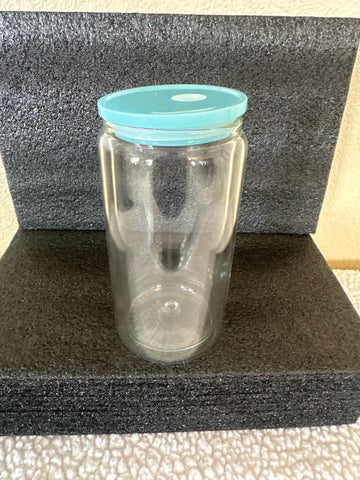 16oz Glass Snow Globe Tumbler