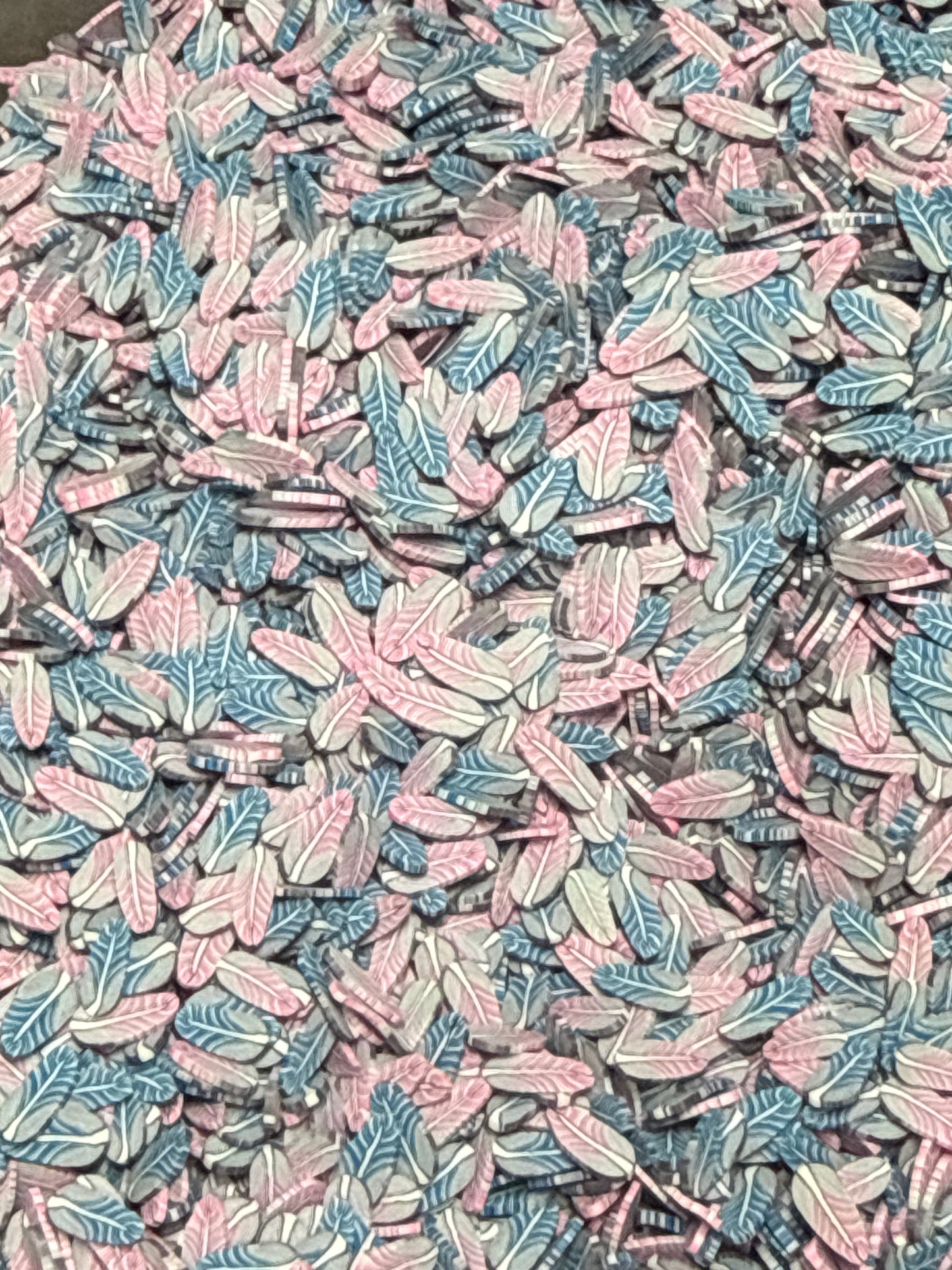 2017 PINK AND BLUE FEATHERS