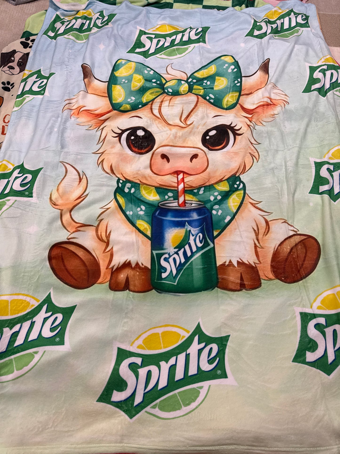#1 SPRITE, THROW BLANKET