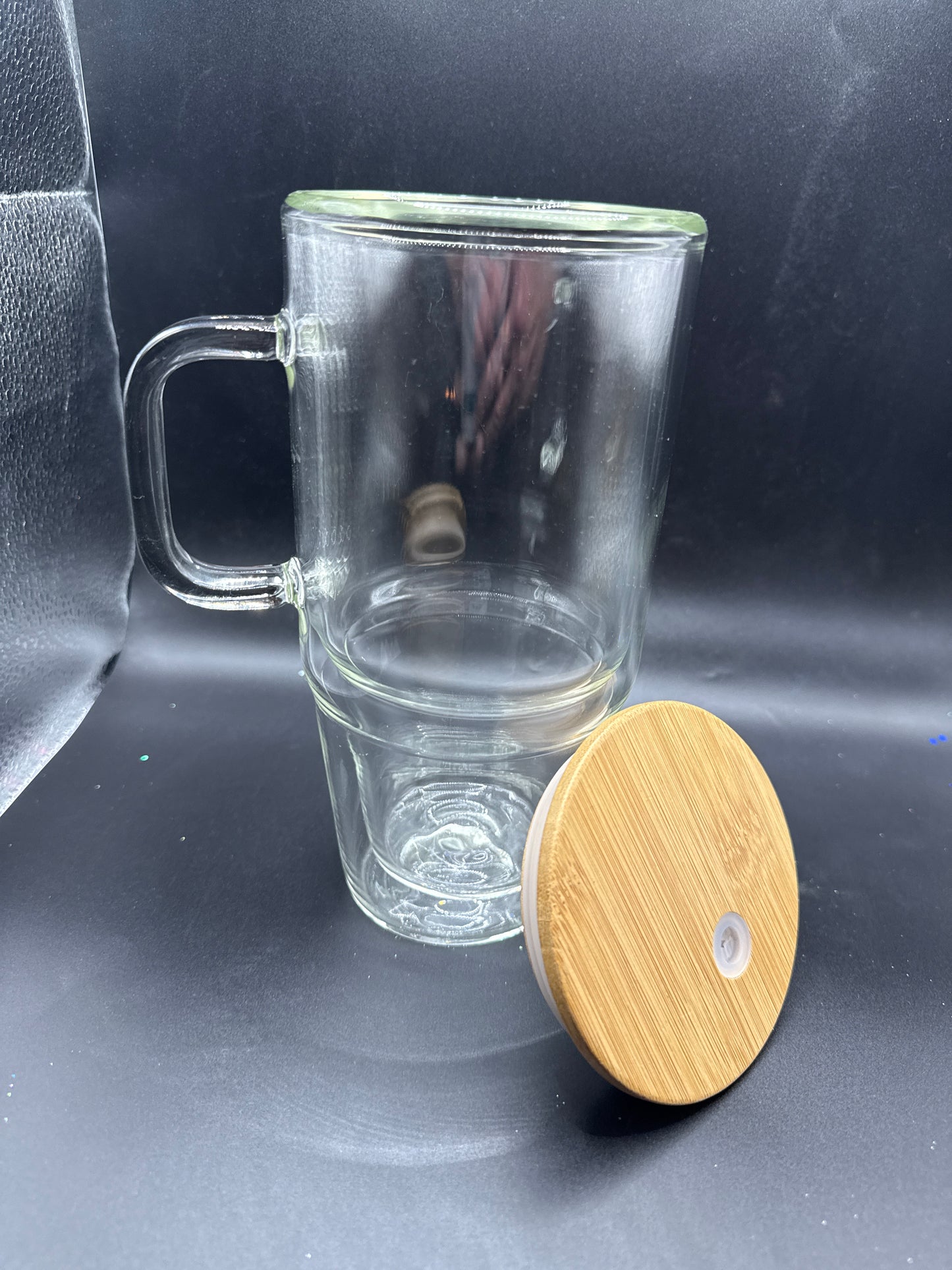 35 oz Glass Snow Globe Tumbler