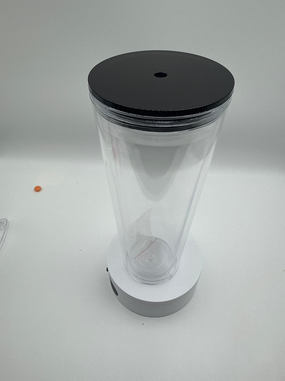 24oz BLACK LID ACRYLIC TUMBLER