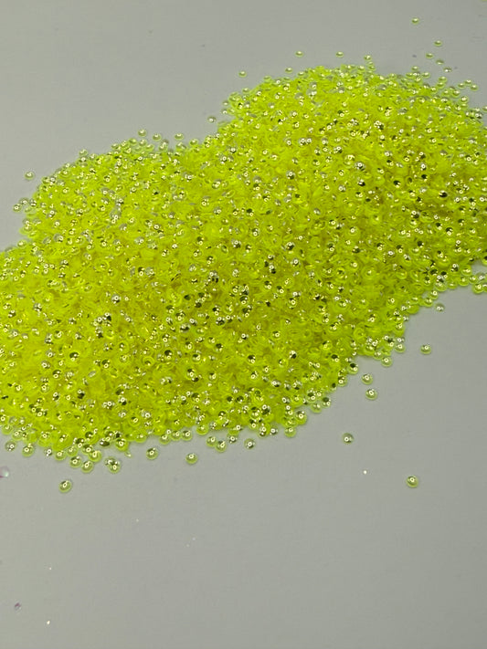 #74 Lemon Drop 3-D pearl glitter