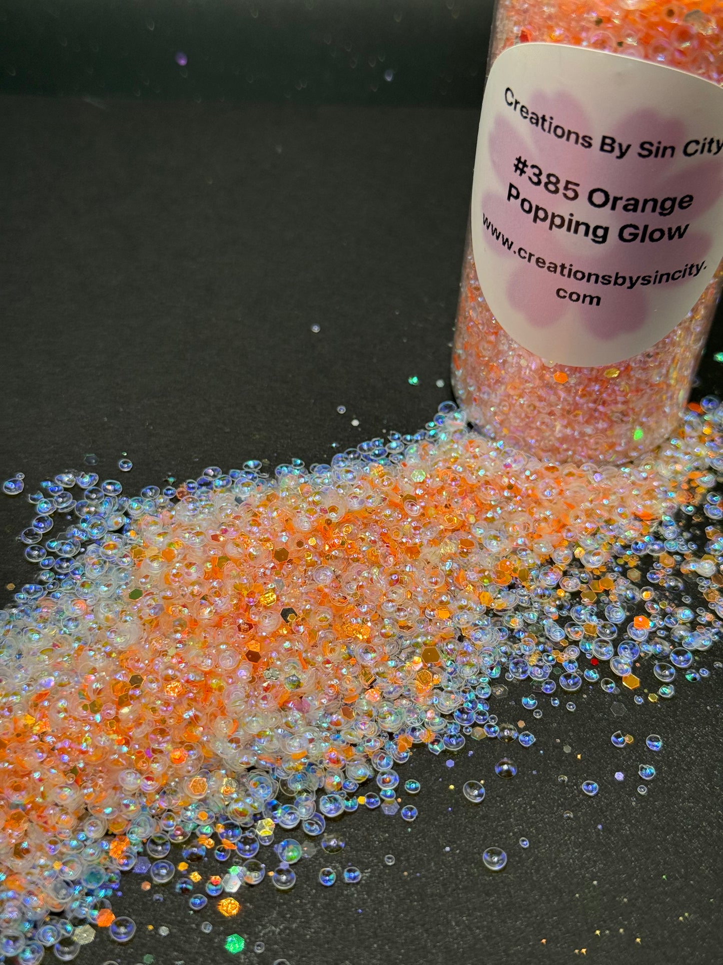 #385 Orange Bubble GLOW