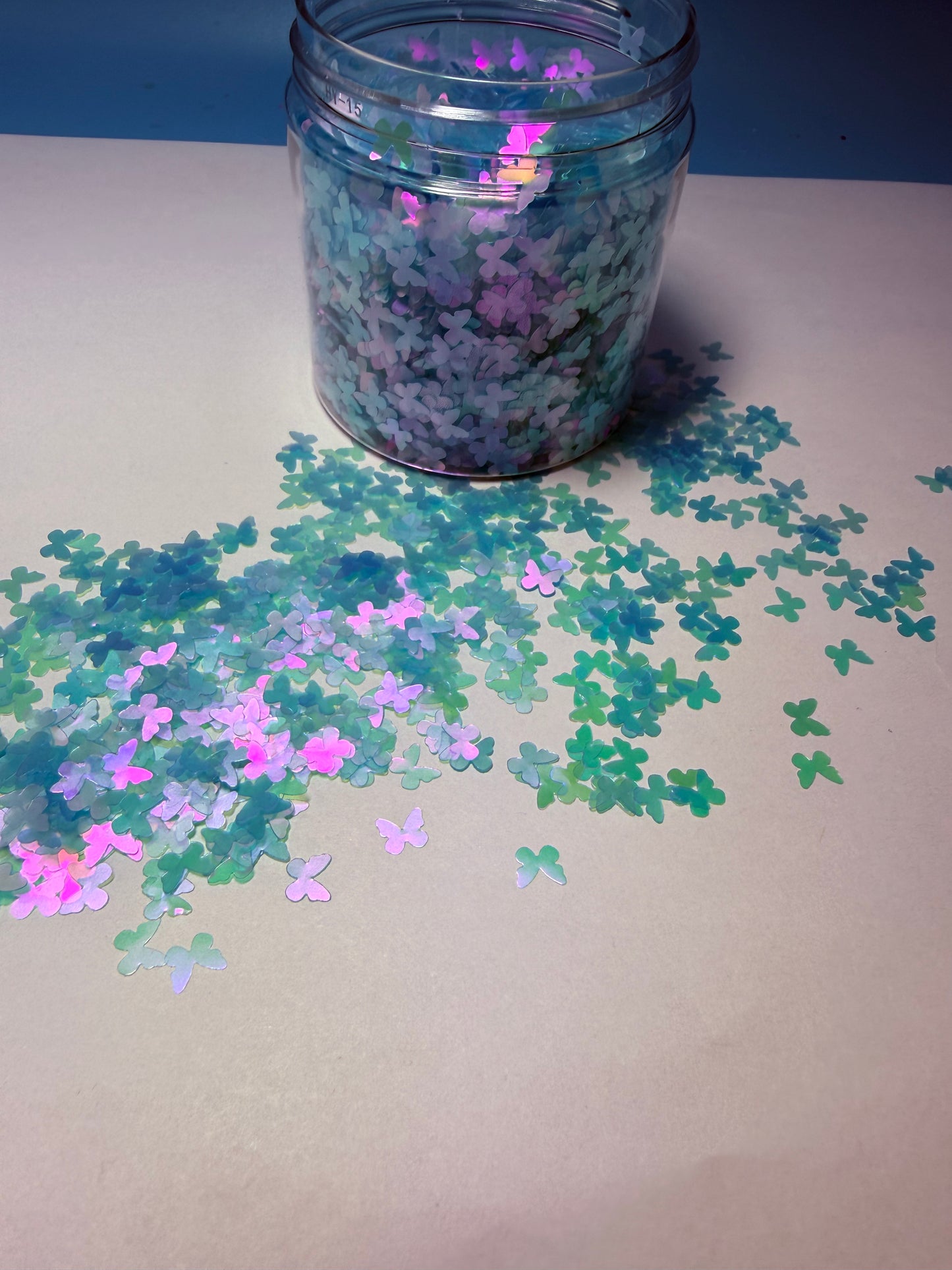 #673 BLUE HOLO BUTTERFLIES