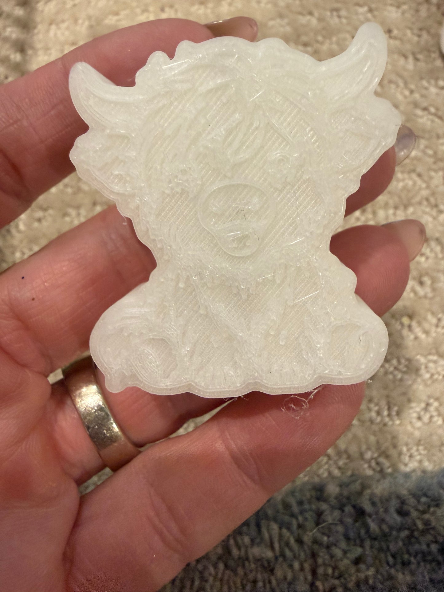 Straw Huggies GLOW IN THE DARK HIGHLAND COWS