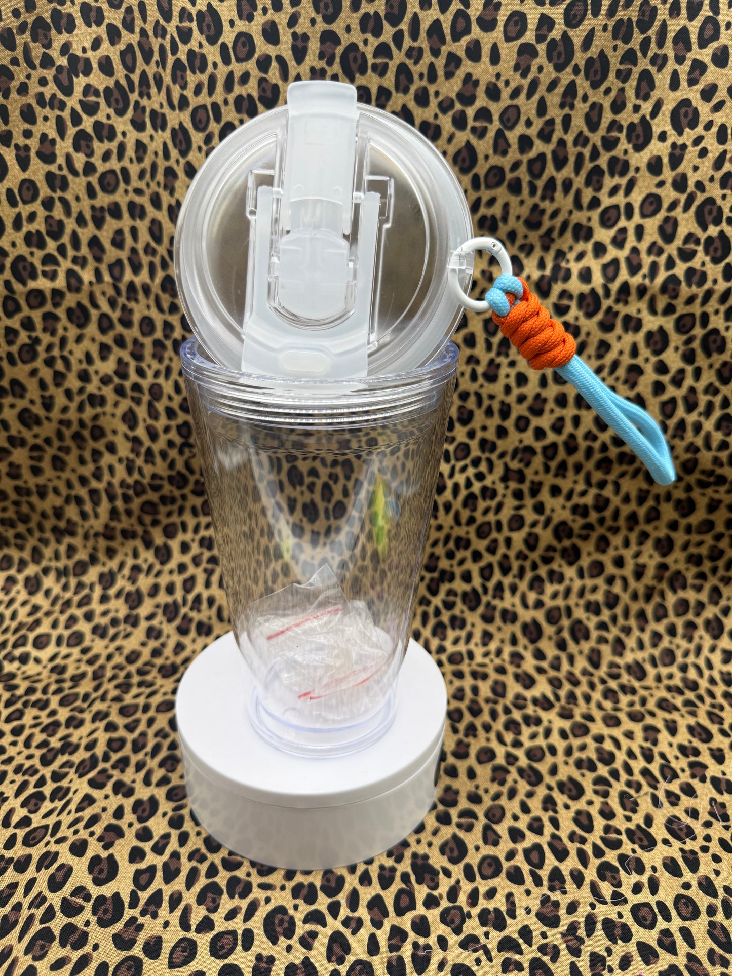 16oz MUG CLEAR ACRYLIC SNOW GLOBE