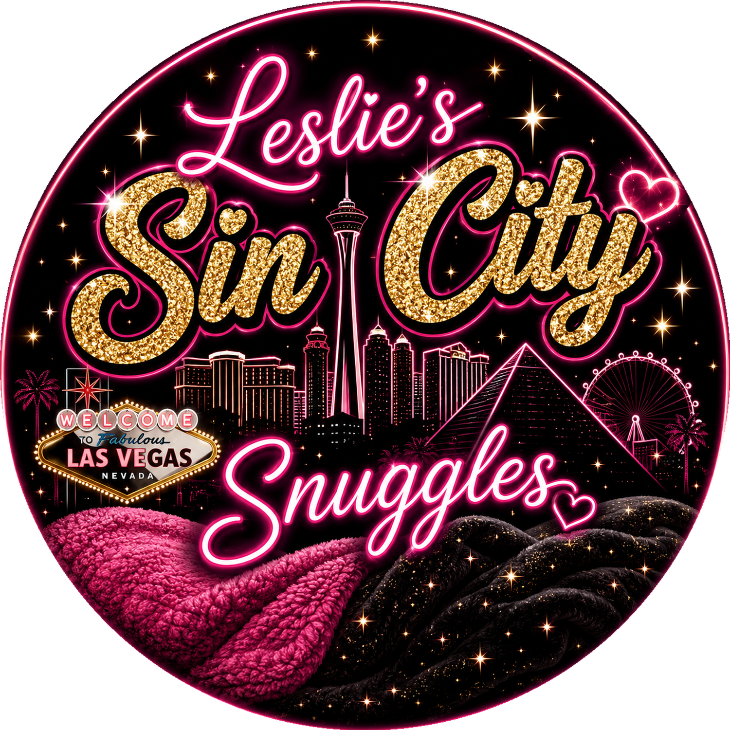 Leslie Sin City Snuggle Blankets