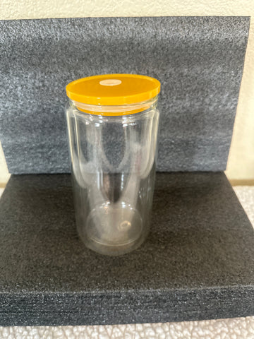 16oz Glass Snow Globe Tumbler