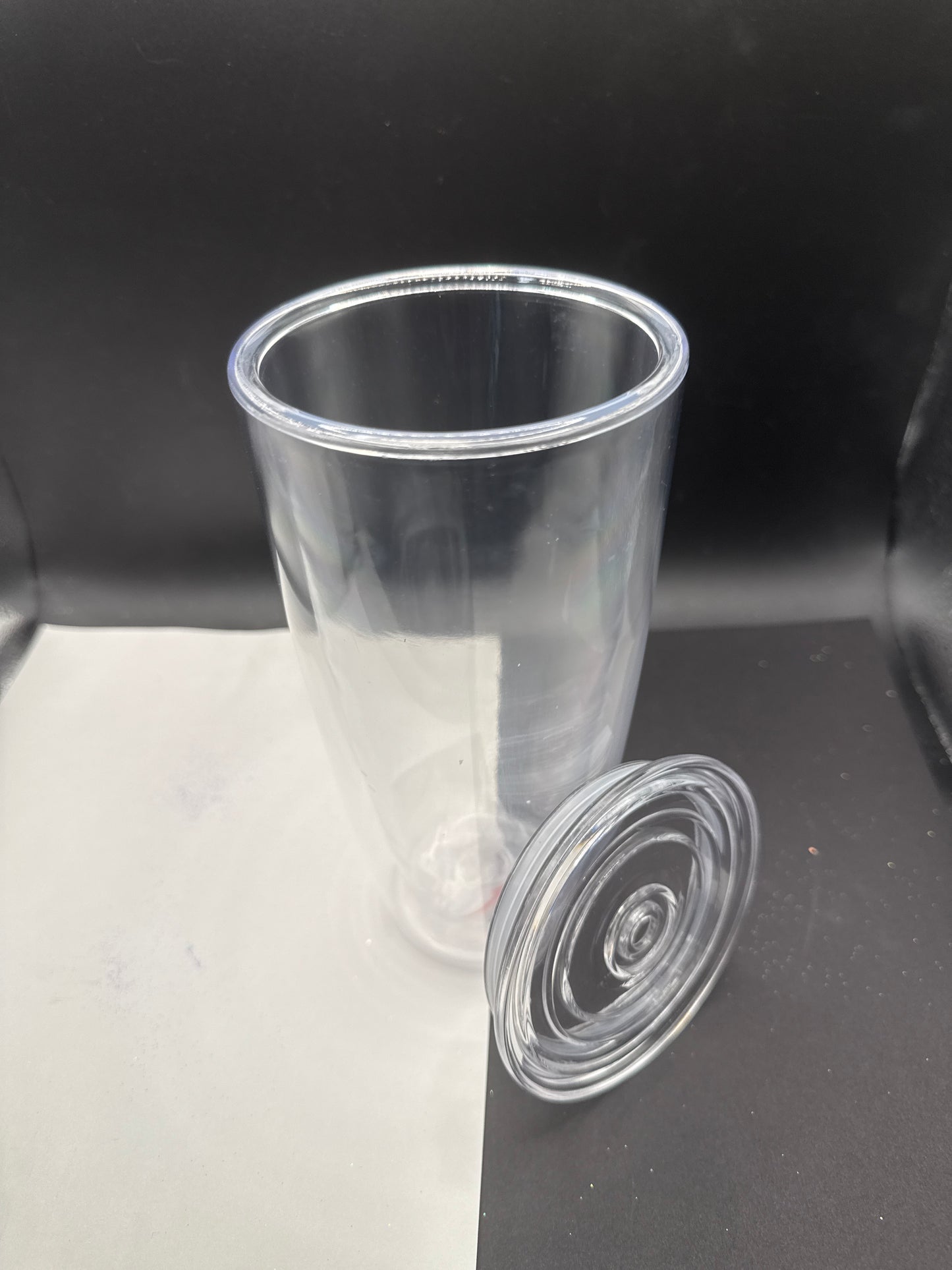 25 oz Acrylic Snow Globe Tumbler