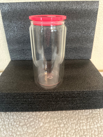 16oz Glass Snow Globe Tumbler