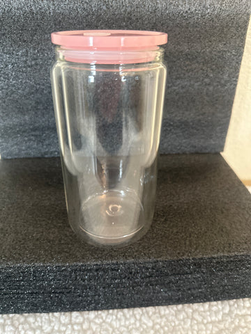 16oz Glass Snow Globe Tumbler