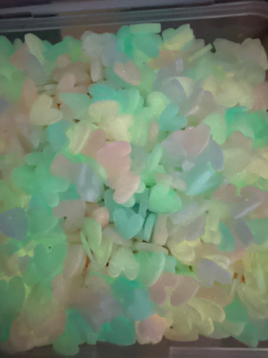 #1005 GLOW IN THE DARK HEARTS