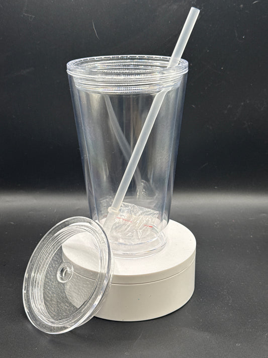 16oz Acrylic Tumbler SNOW GLOBE