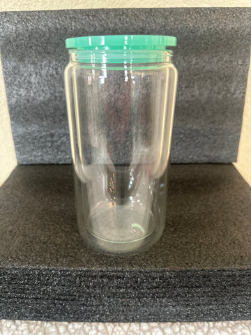 16oz Glass Snow Globe Tumbler
