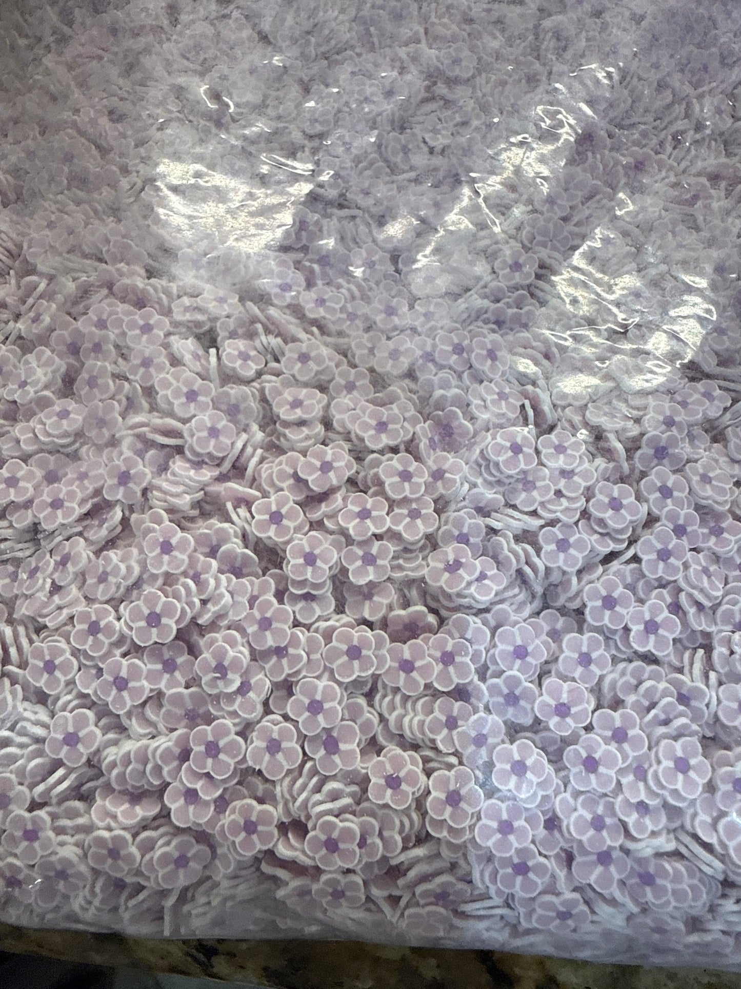 #20 Purple Flowers Glitter Additive glow