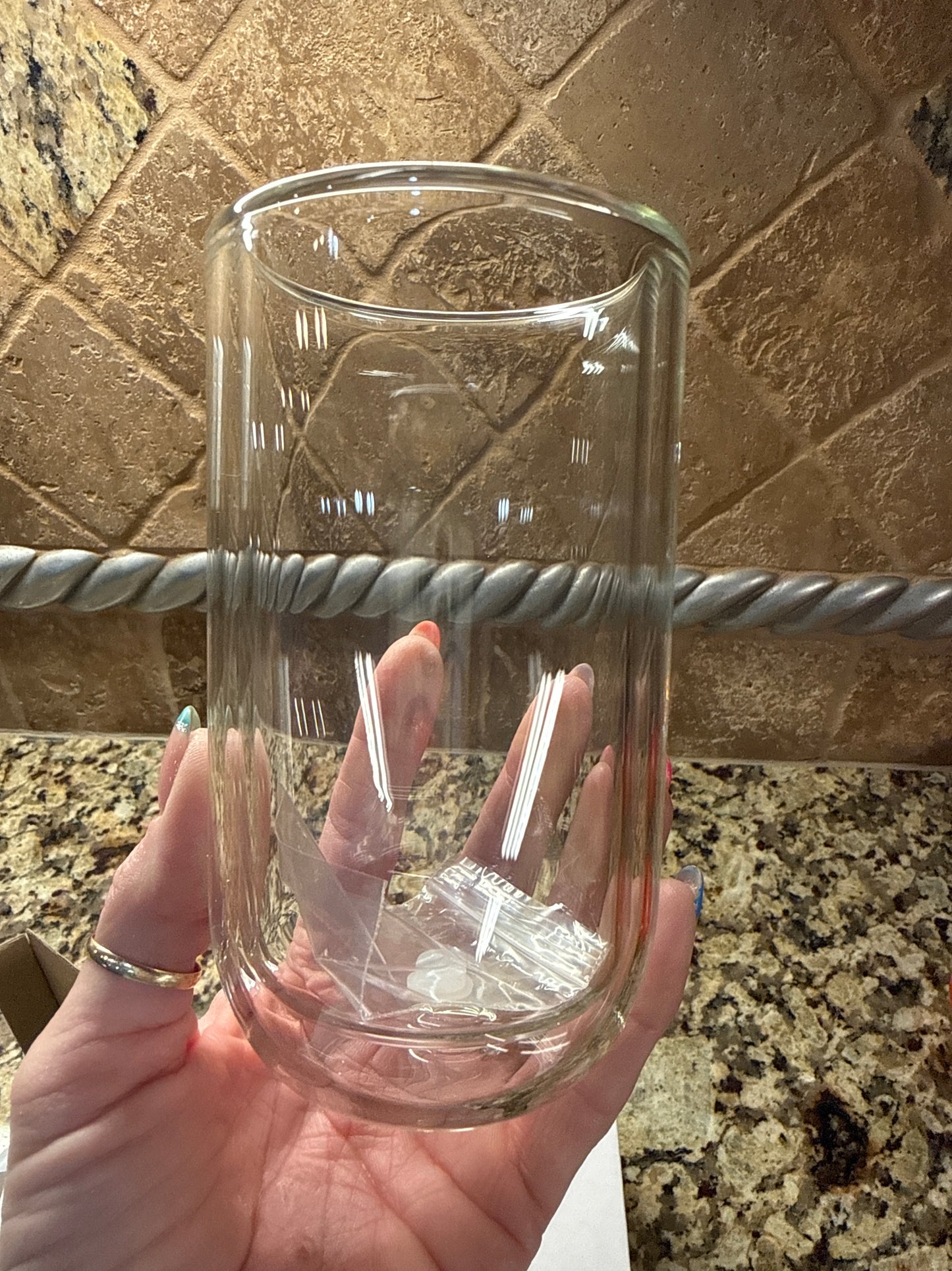 15 oz Egg Cup Glass Snow Globe