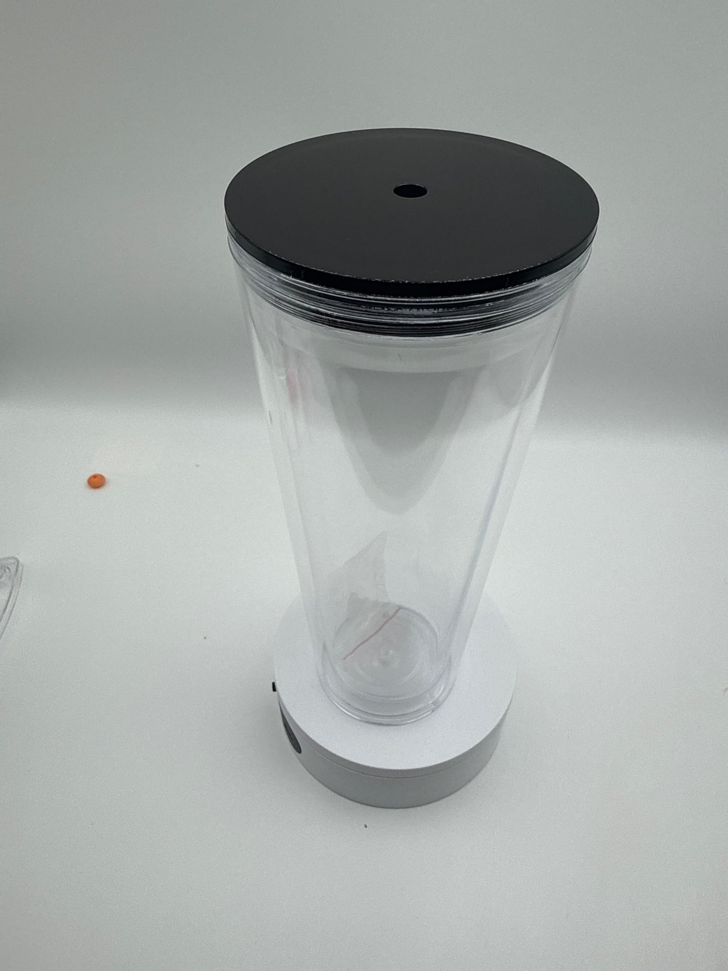 24oz BLACK LID ACRYLIC TUMBLER