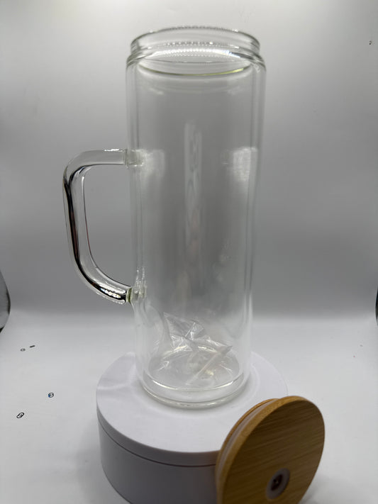 25oz Glass Snow Globe Cup