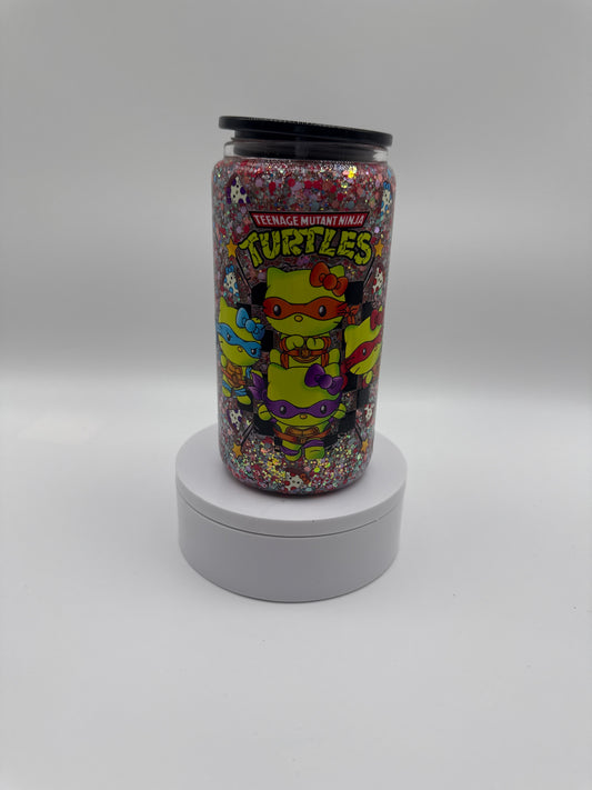 16 oz glass with handle
