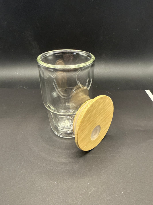 3oz shot glass snow globe