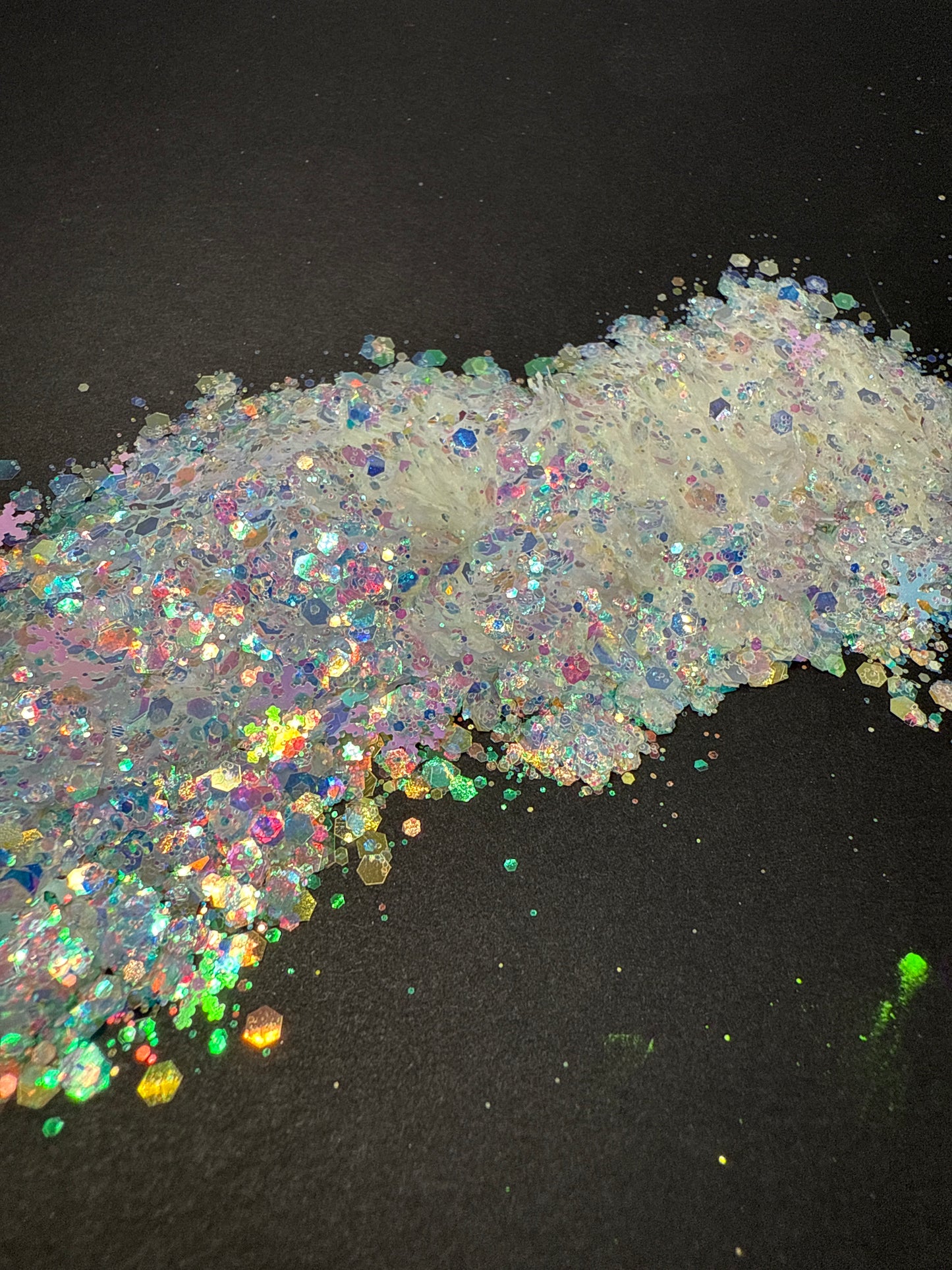 #276 sparkly snowflake GLOW