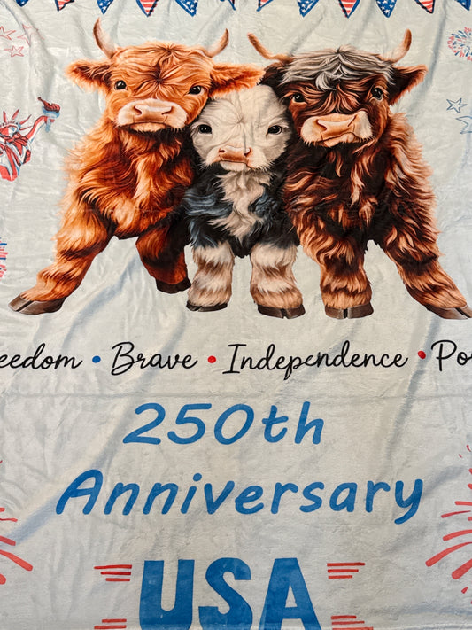 250 USA ANNIVERSARY HIGHLAND COWS