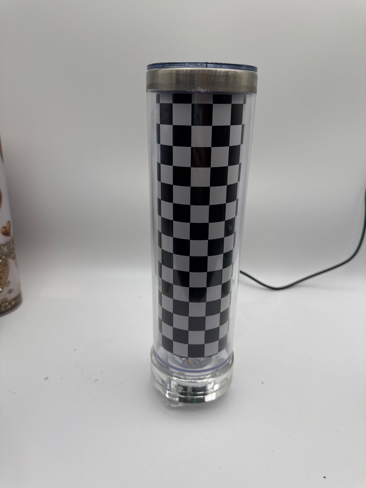 20oz STAINLESS STEEL checkered