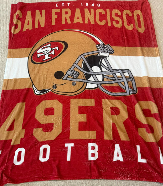49ers THROW BLANKET SUPER SOFT