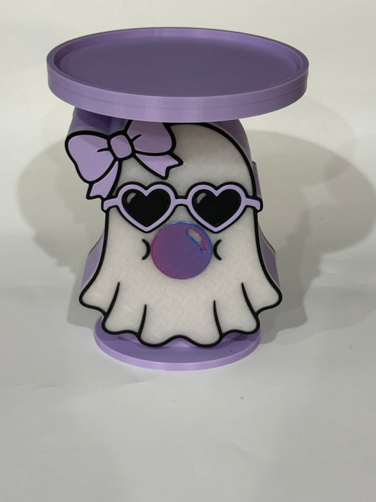 GLIW IN THE DARK GHOST BATH AND BODY WORKS CANDLE HOLDER