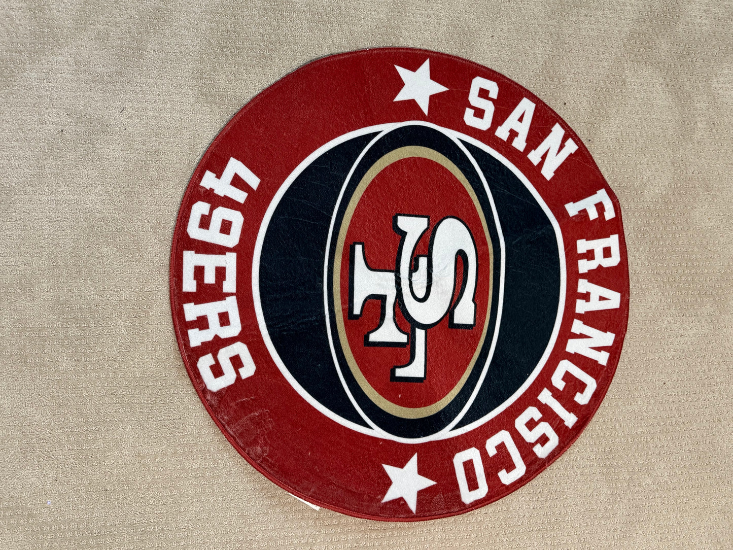 49ERS ROUND RUG