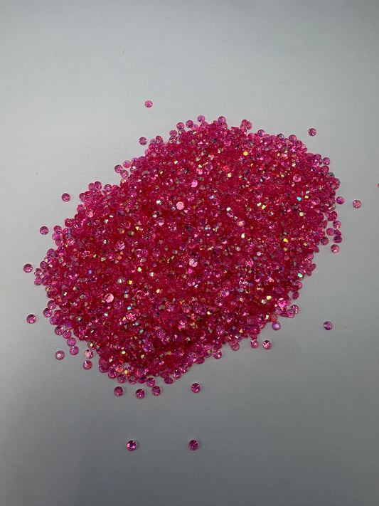 #592 PRETTY IN PINK RHINESTONES 3MM