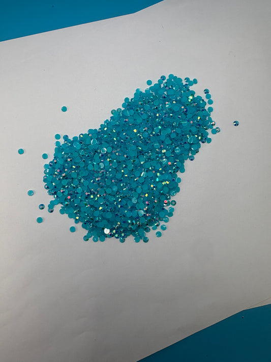 #598 SEA GLASS RHINESTONES 4MM