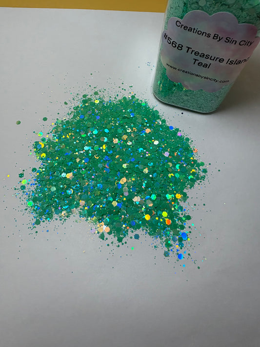 #568 TREASURE ISLAND TEAL