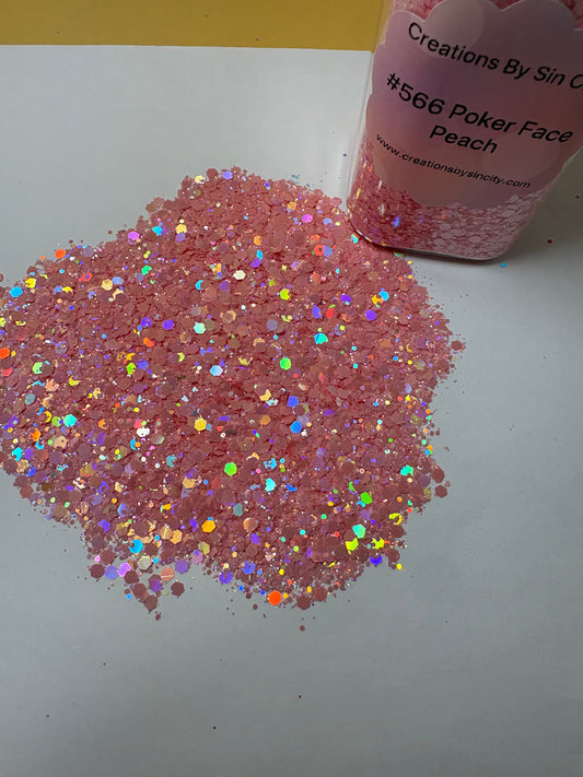 #566 POKER FACE PEACH