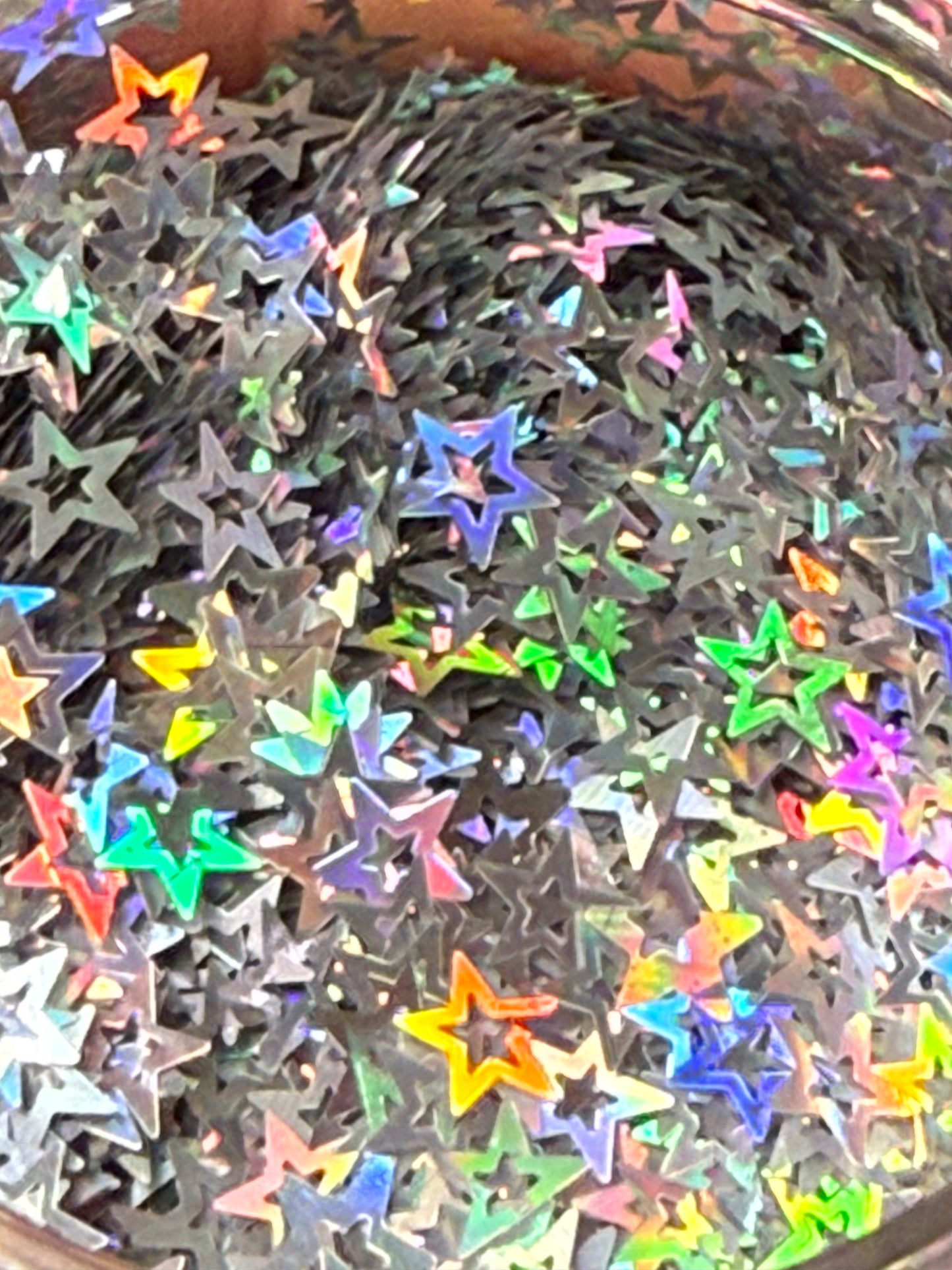 #513 HOLOGRAPHIC STARS SILVER
