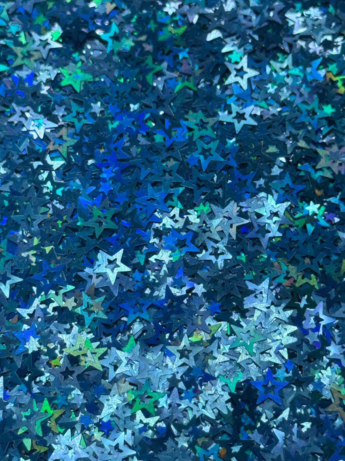 #515 HOLOGRAPHIC STARS BLUE