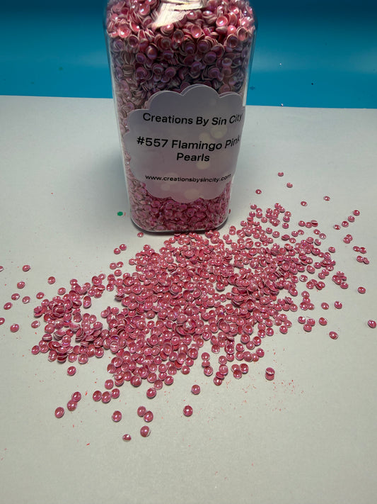 #557 FLAMINGO PINK PEARLS