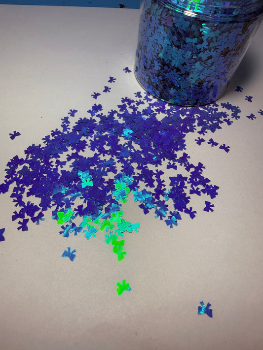 #666 BLUE COLOR SHIFT BOWS