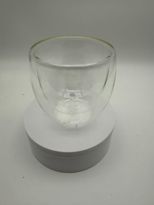 8oz GLASS NO LID SNOW GLOBE CUP (NO LAVA)