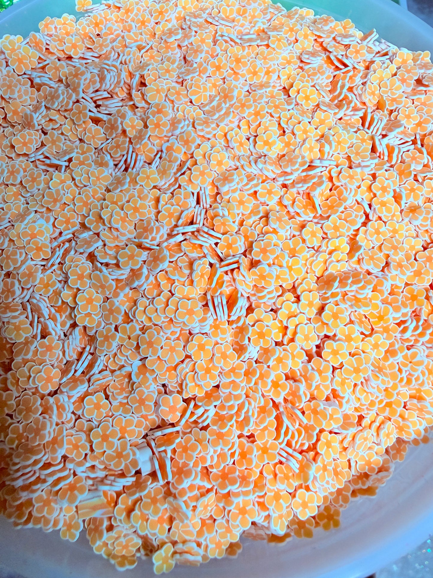 1024 PEACH GLOW IN THE DARK FLOWERS