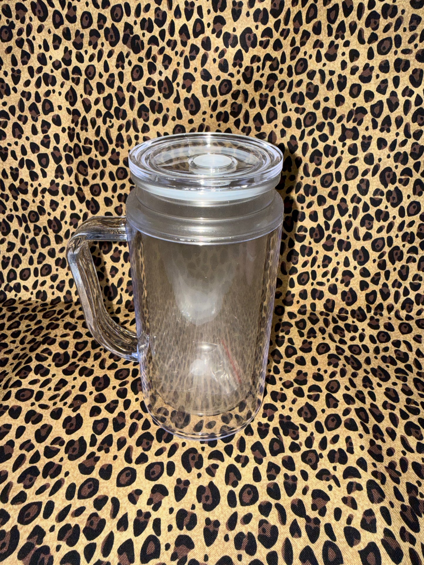 16oz GLOW IN THE DARK WITH HANDLE SNOW GLOBE CUP