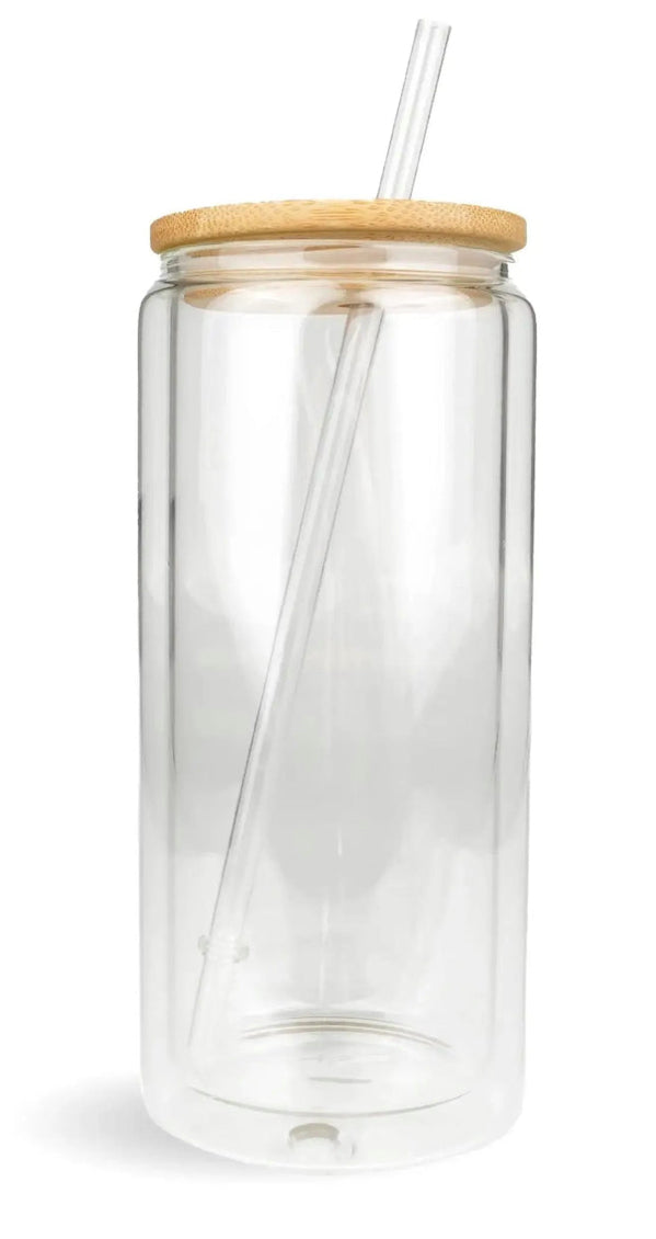 25oz Glass Snow Globe Cup