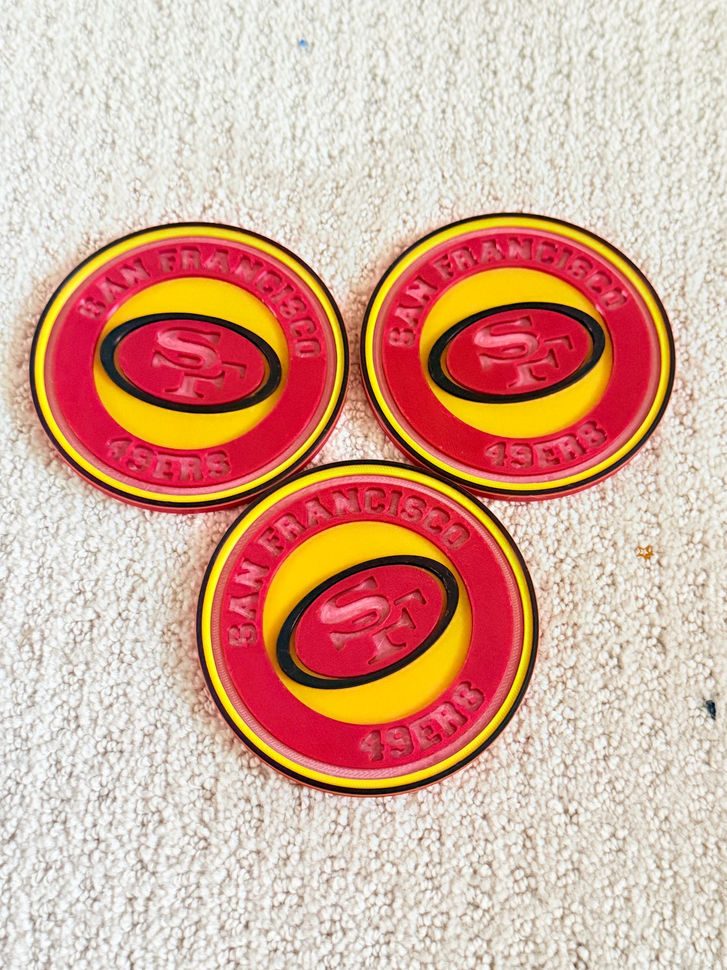 49ERS COASTER SET