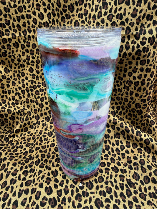 24 OUNCE EPOXY SNOW GLOBE TUMBLER #1