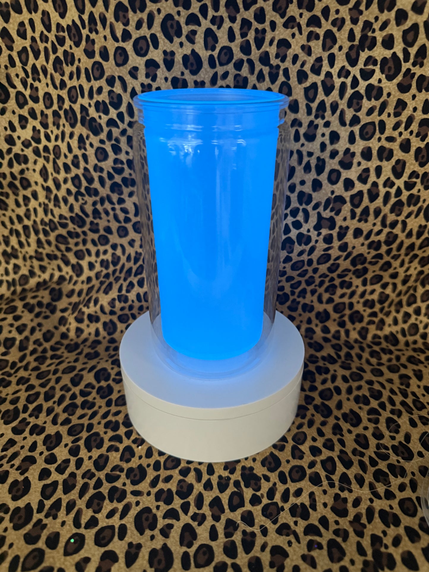 16oz SNOW GLOBE GLIW BLUE