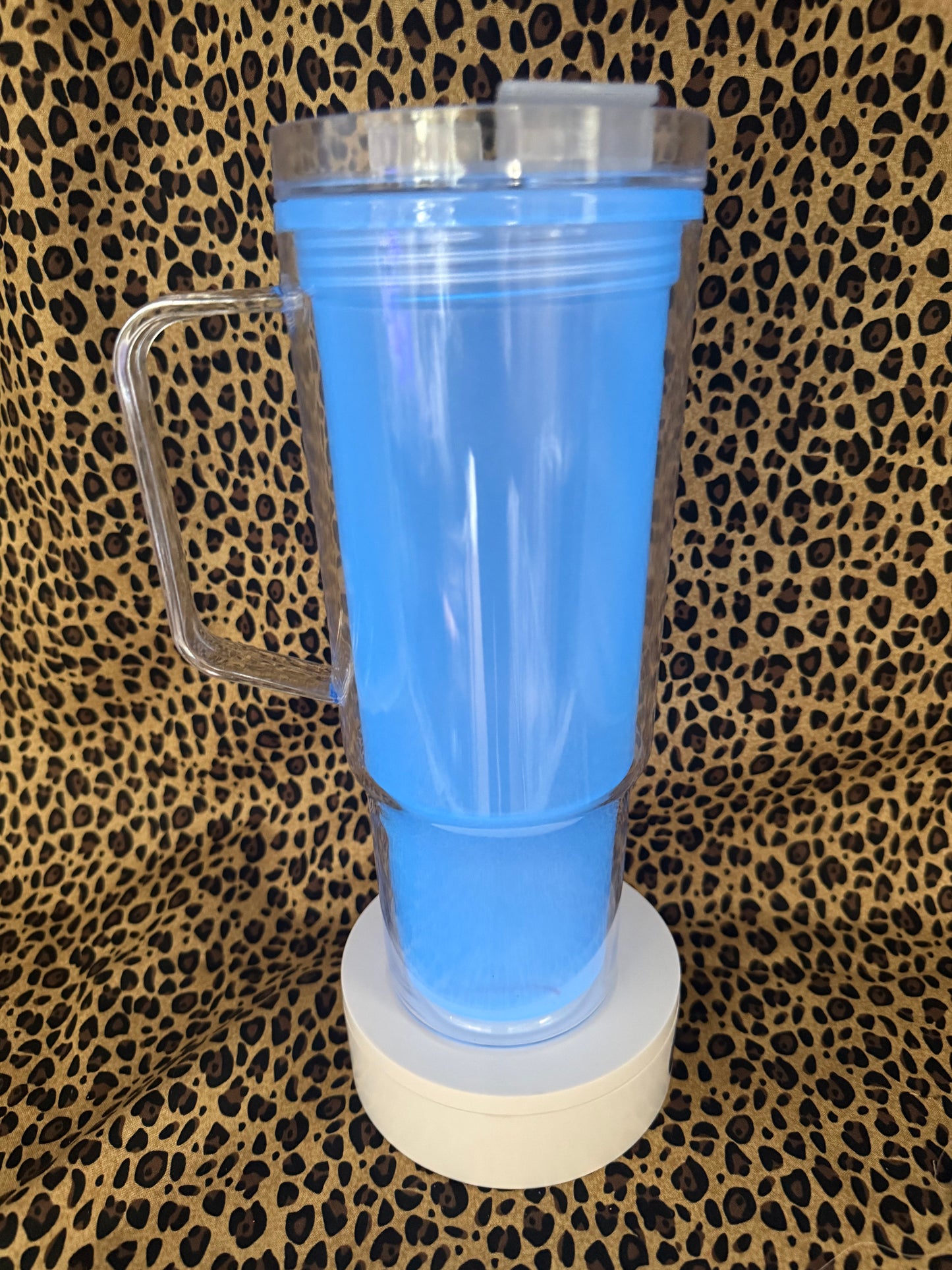 40oz SNOW GLOBE TUMBLER GLOW BLUE