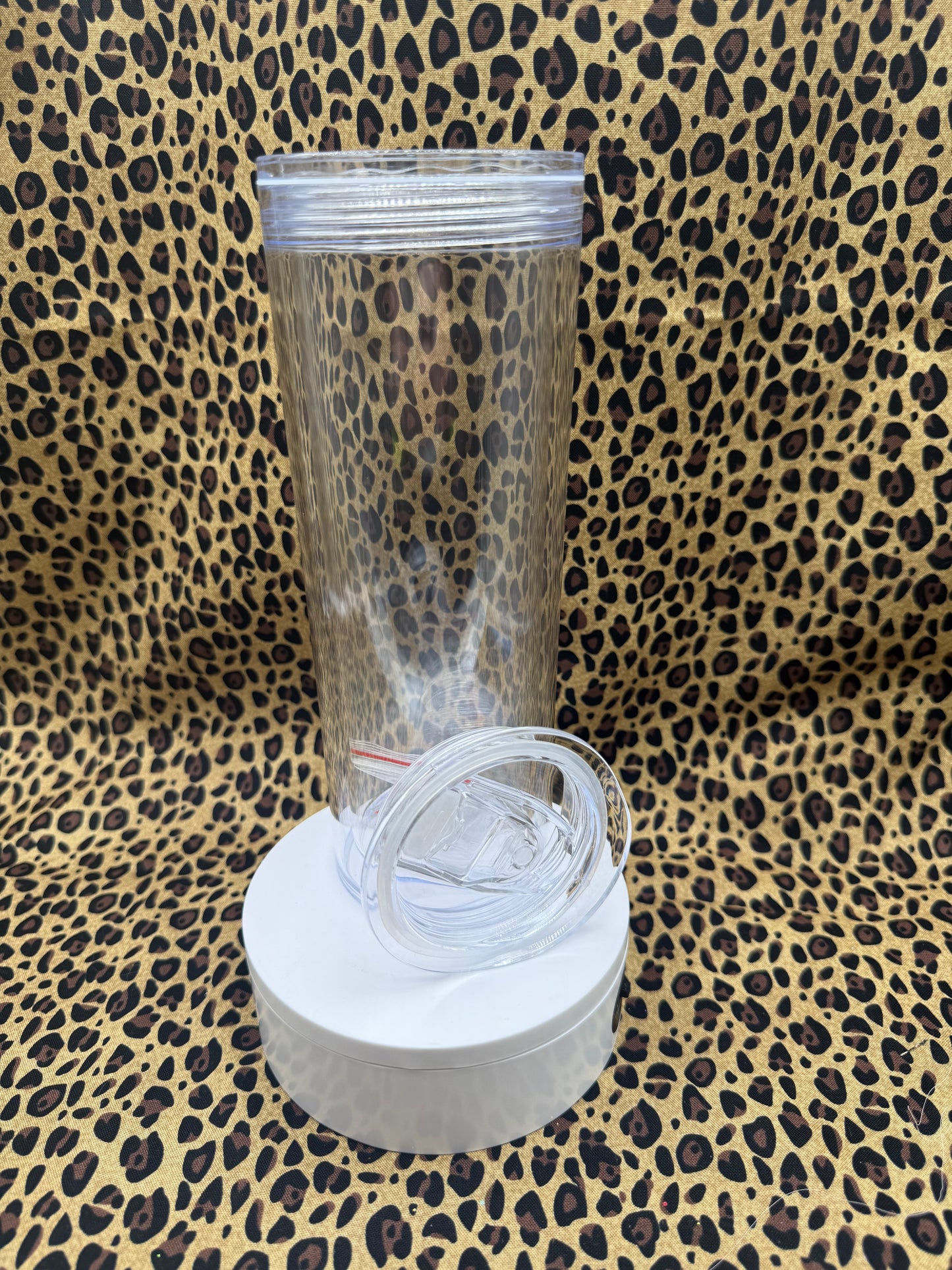 20oz CLEAR LID ACRYLIC SNOW GLOBE