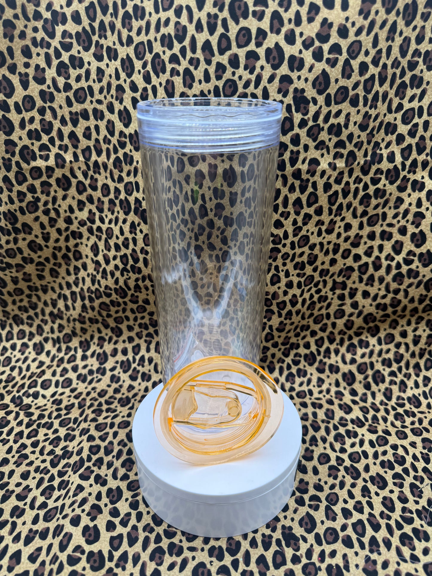 20oz PEACH LID ACRYLIC SNOW GLOBE