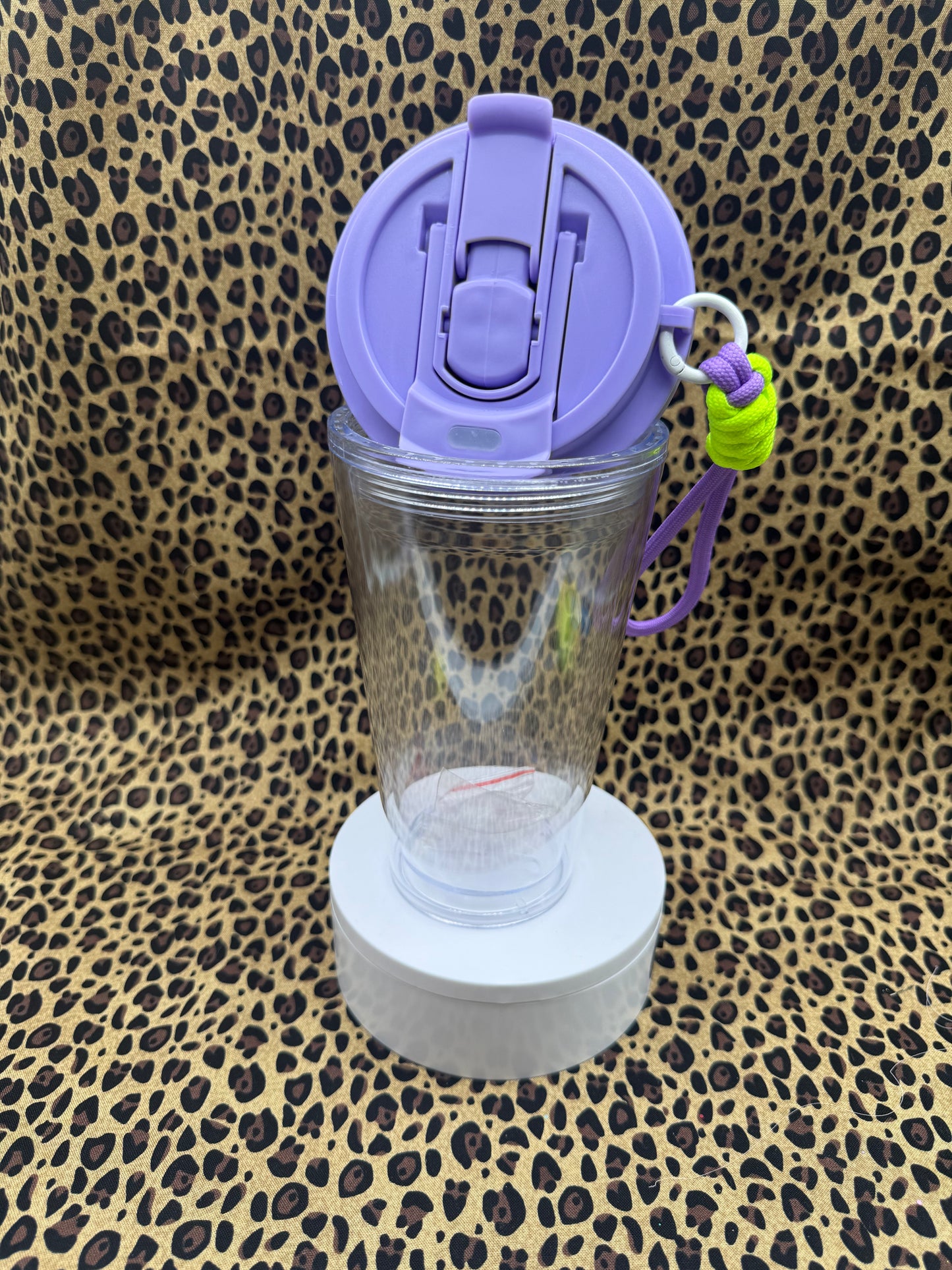 16oz MUG PURPLE ACRYLIC SNOW GLOBE