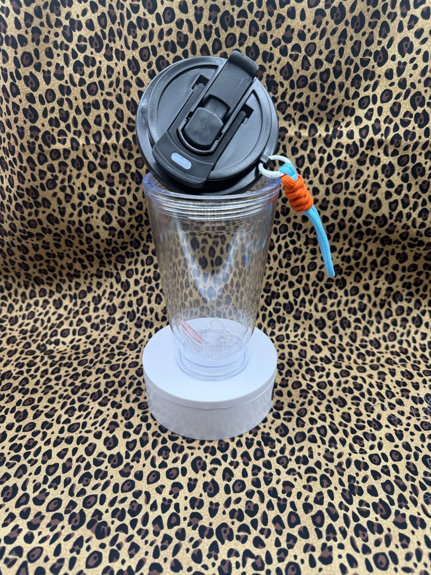 16oz MUG BLACK ACRYLIC SNOW GLOBE